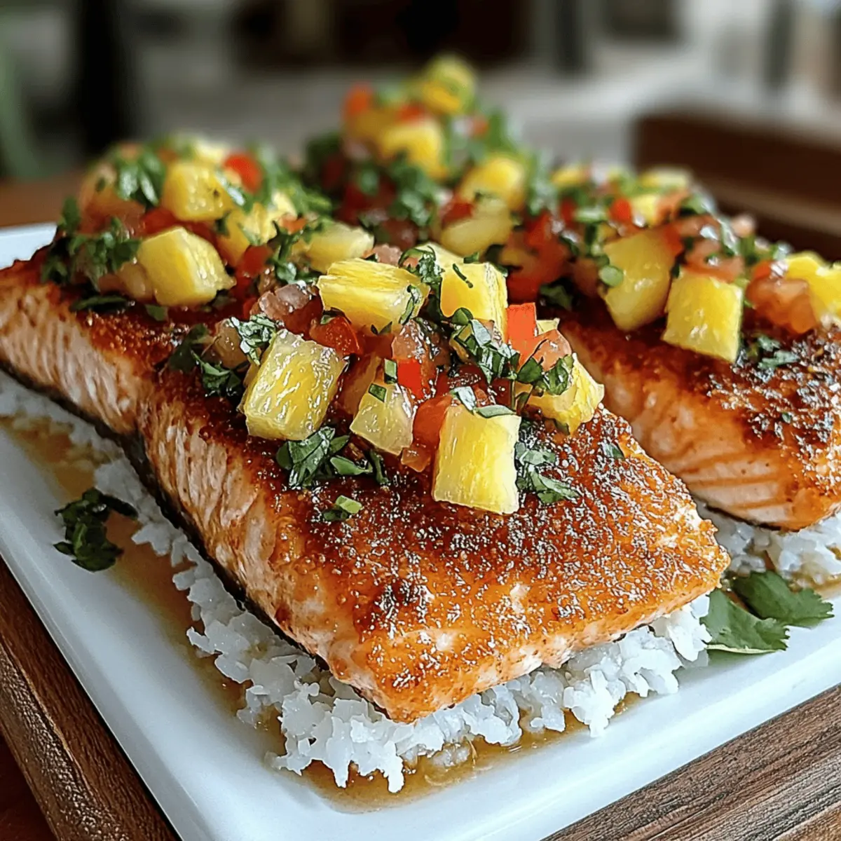 Coconut Crusted Salmon with Pineapple Salsa for a Tropical Escape