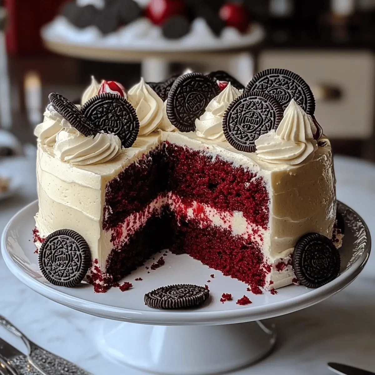 Decadent Cookies and Cream Red Velvet Cake for Every Celebration