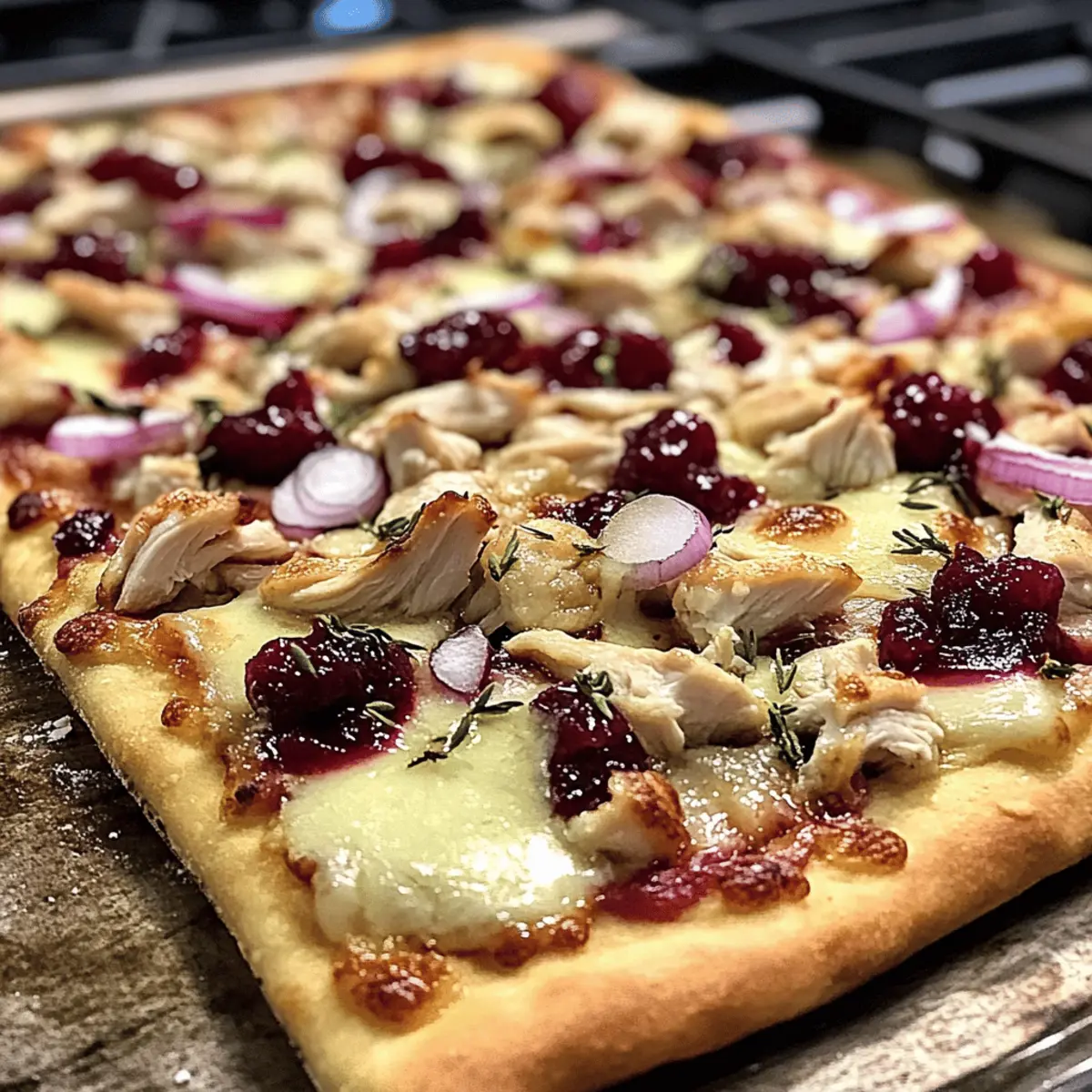 Cranberry Chicken & Brie Pizza: A Festive Flavor Sensation