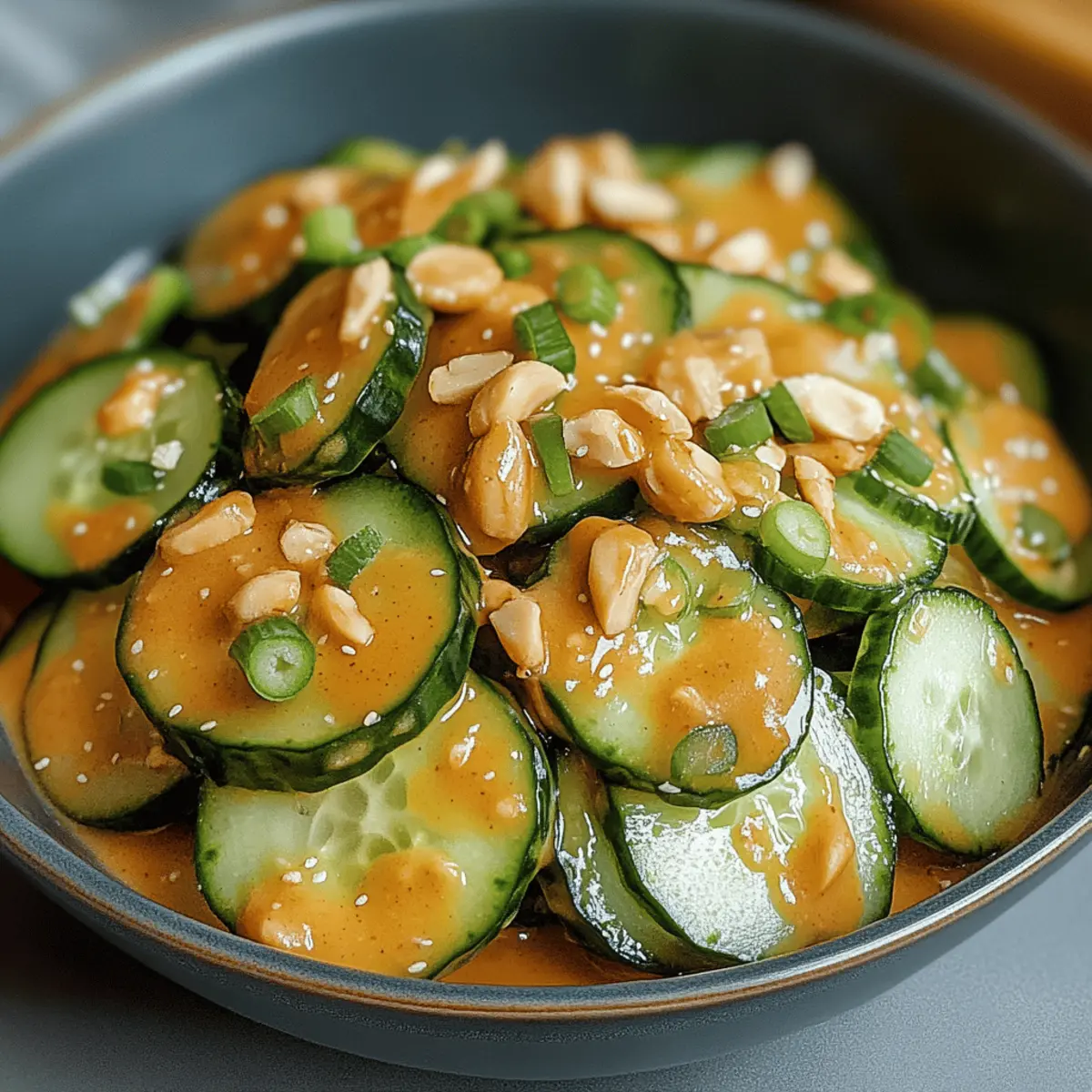 Cucumbers in Spicy Peanut Sauce: A Zesty Summer Delight