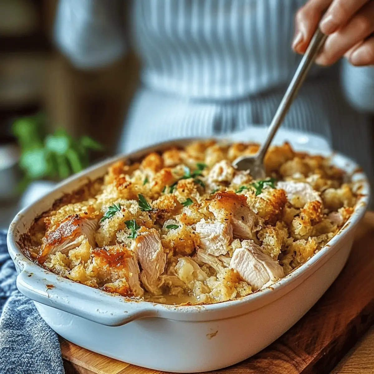 Dolly's Chicken and Stuffing Casserole: Cozy Family Delight