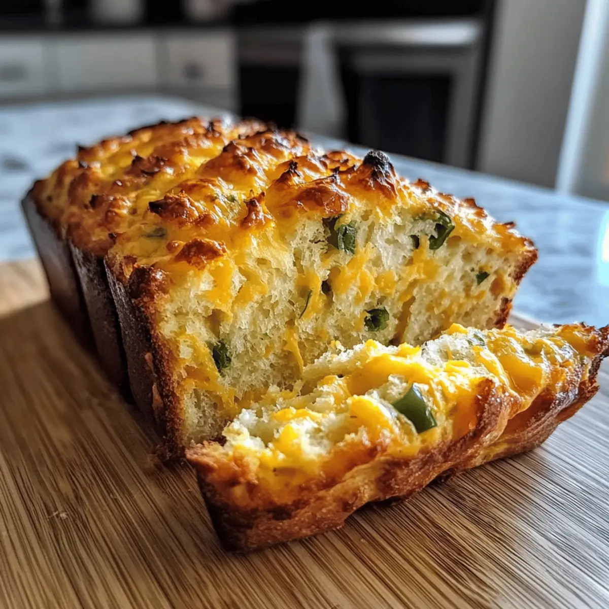 Easy Jalapeño Cheddar Bread That's Warm and Cheesy Goodness