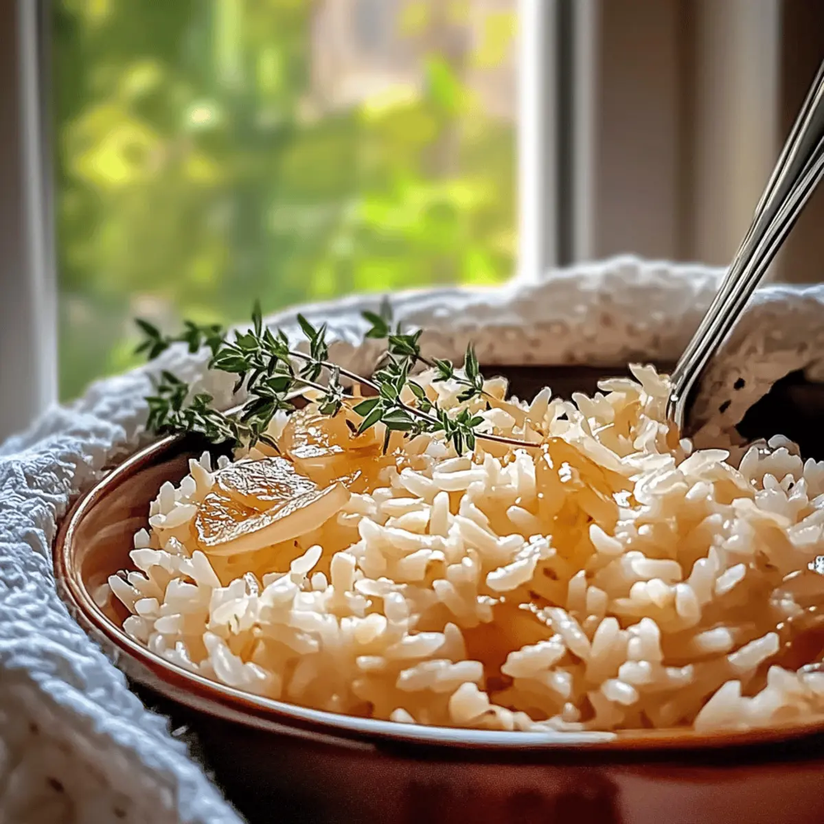 Savory French Onion Butter Rice for Cozy Comfort Meals