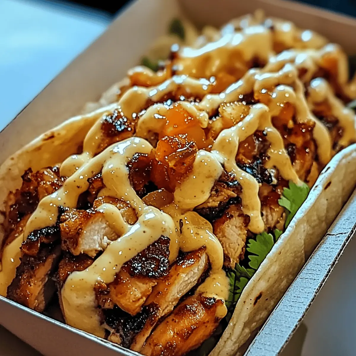 Garlic Butter Honey BBQ Chicken Tacos That Will Wow You