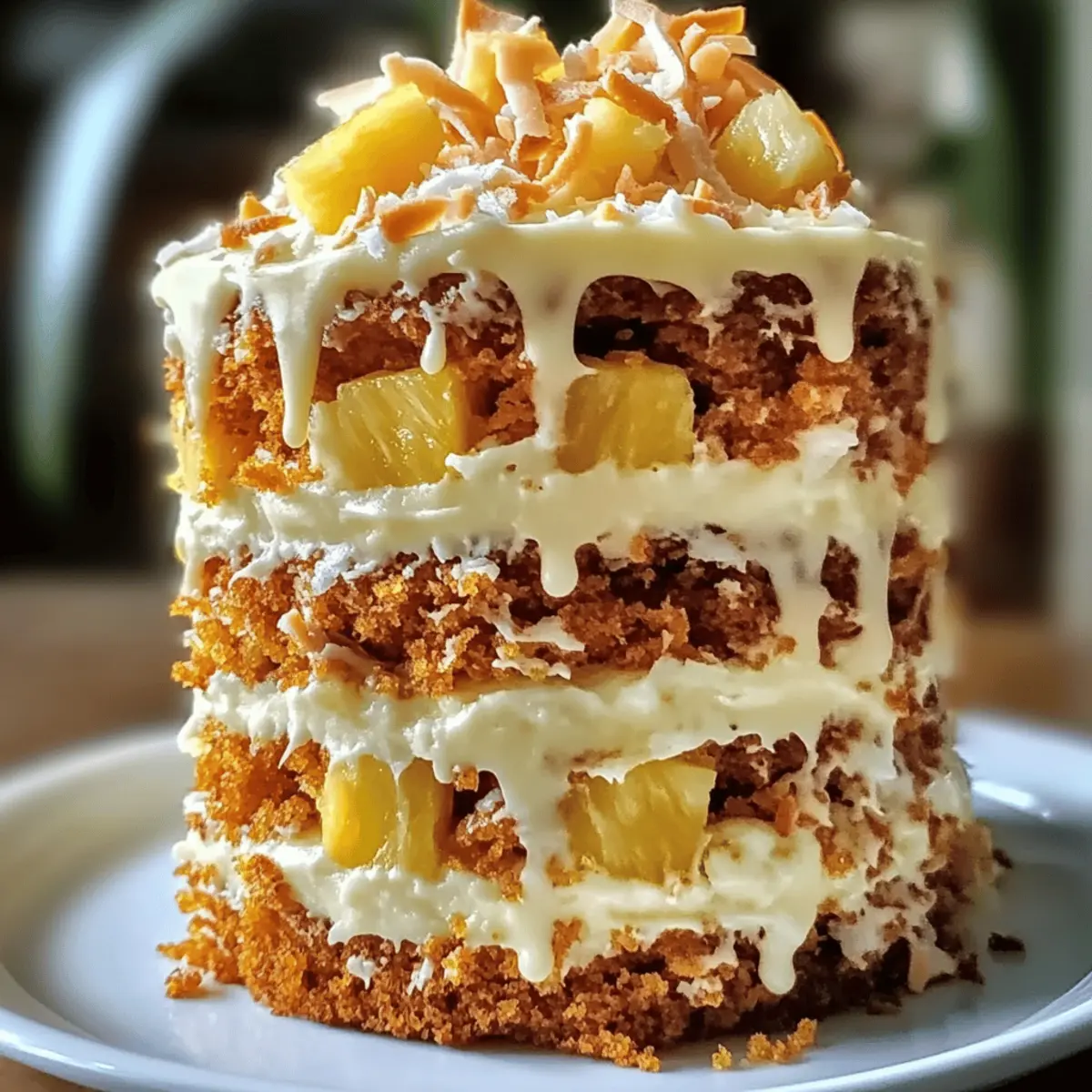 Hawaiian Carrot Pineapple Cake for a Tropical Escape