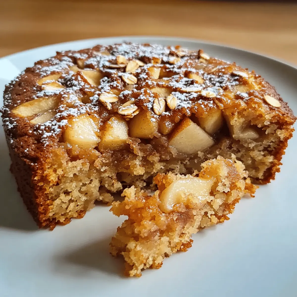 Delicious Healthy Oatmeal Apple Cake That Comforts Your Soul