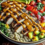 Honey Mustard Chicken Quinoa Power Bowl