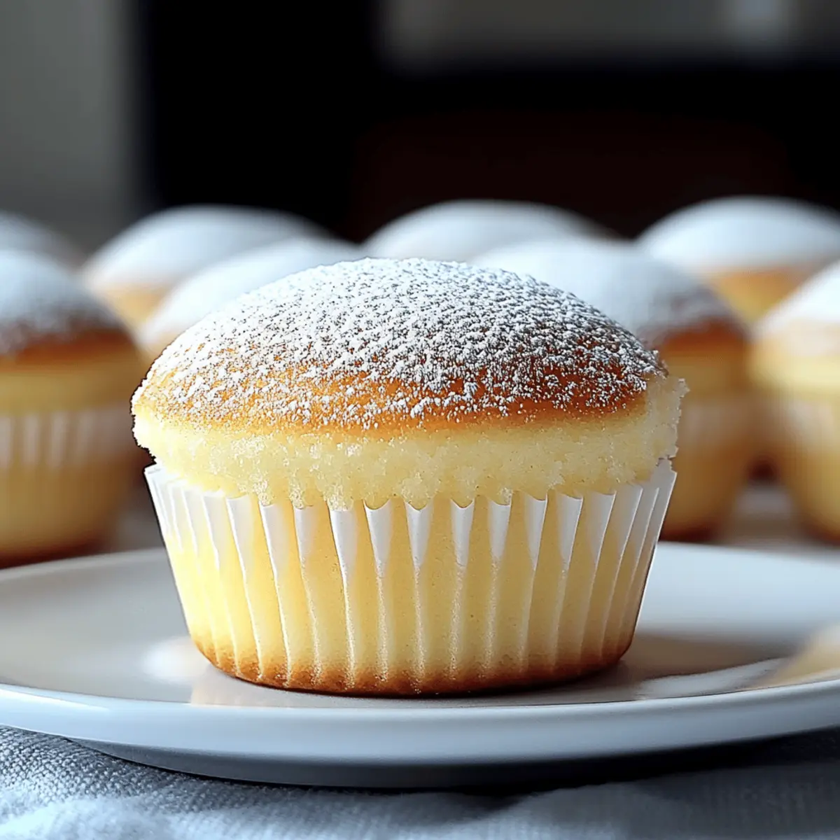 Fluffy Japanese Cotton Cheesecake Cupcakes for Sweet Bliss