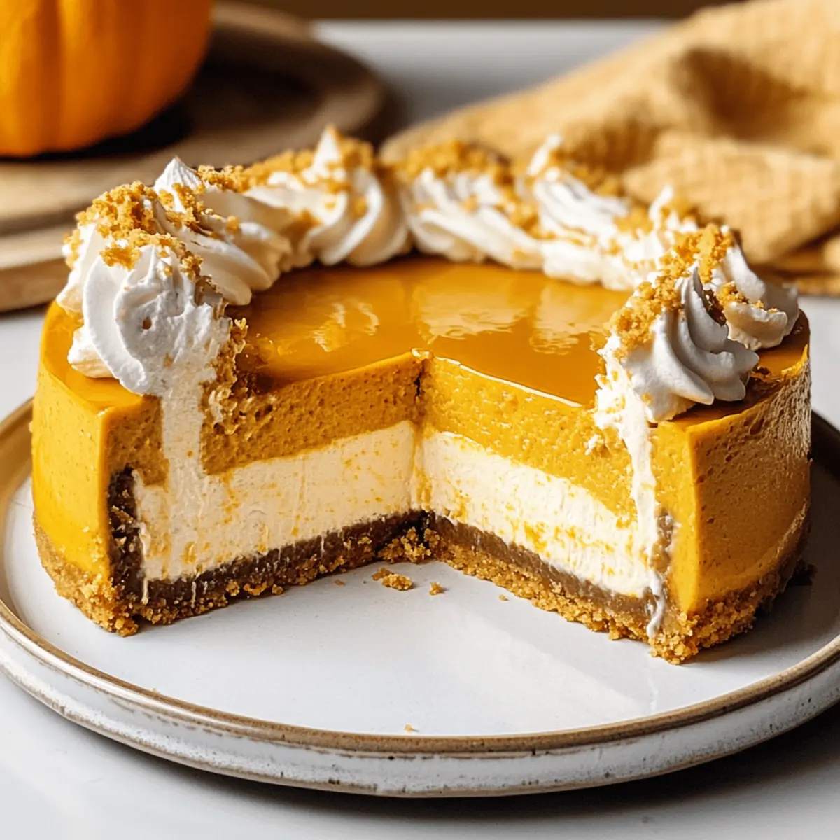 Creamy No Bake Pumpkin Cheesecake for Effortless Fall Bliss
