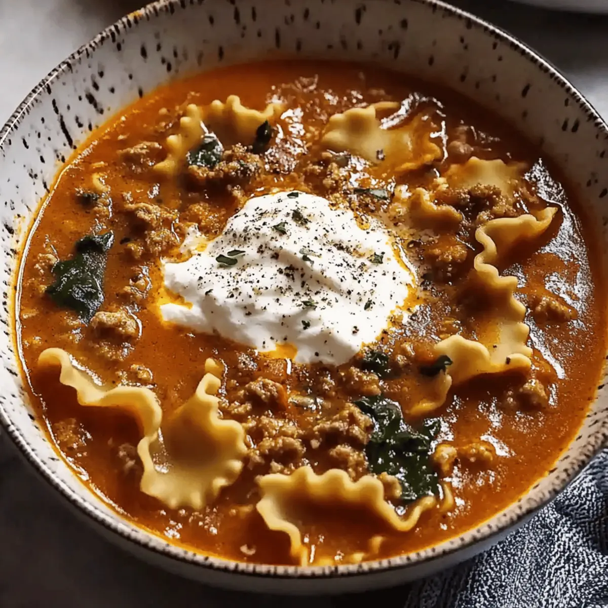 One Pot Lasagna Soup for Cozy Nights with Family