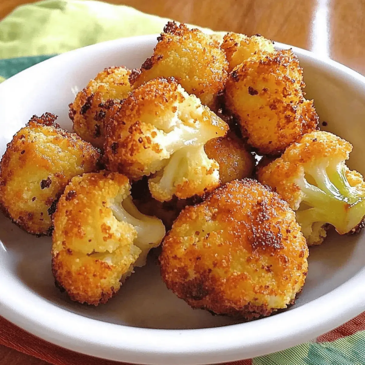 Parmesan Cauliflower Bites: Crunchy, Keto-Friendly Delight