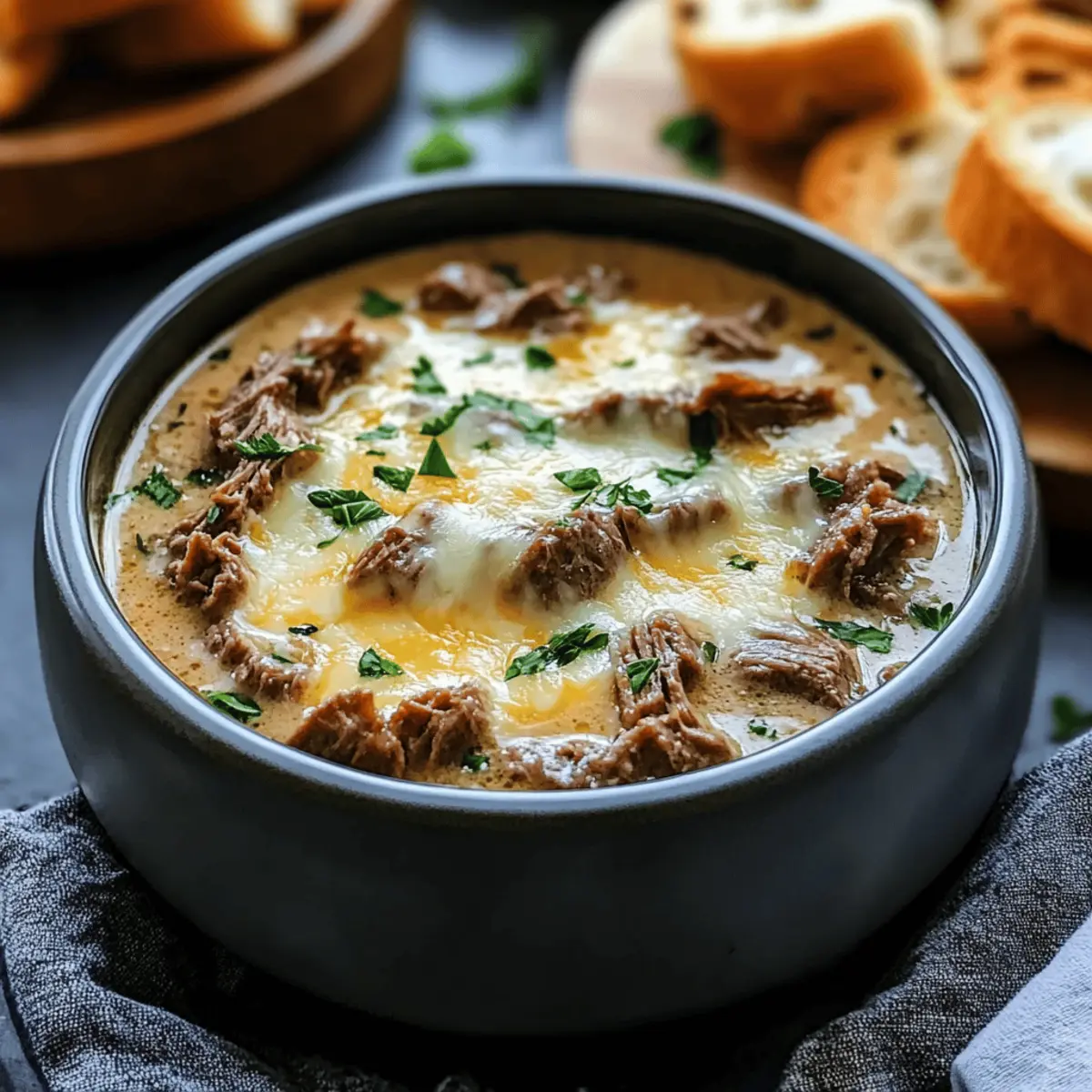 Philly Cheese Steak Soup: Cozy Comfort for Chilly Nights