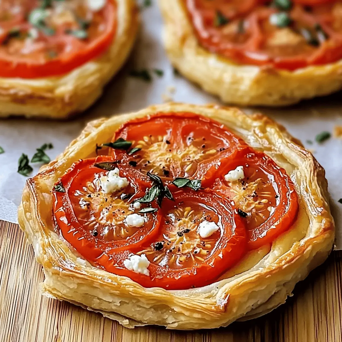 Puff Pastry Tomato Tarts: Flaky Goodness in Every Bite