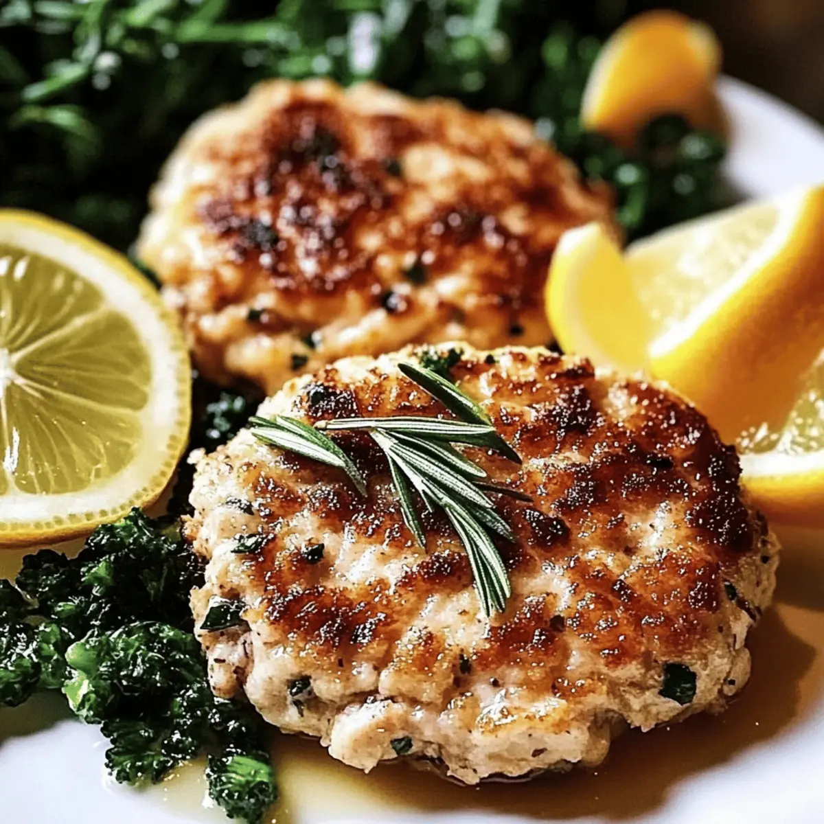 Savory Rosemary Lemon Chicken Patties in Just 35 Minutes