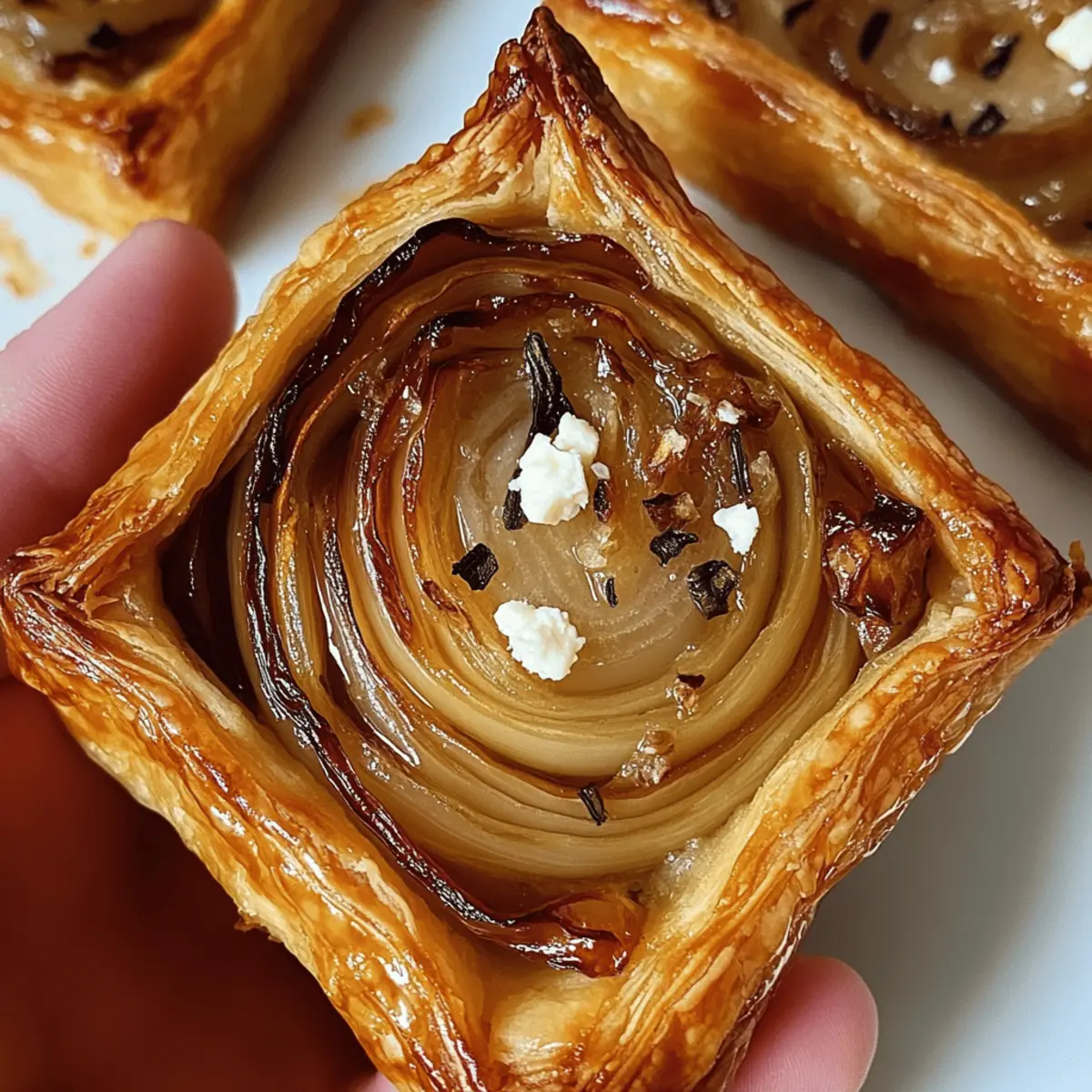 Savory Shallot Tart with Feta for Effortless Entertaining
