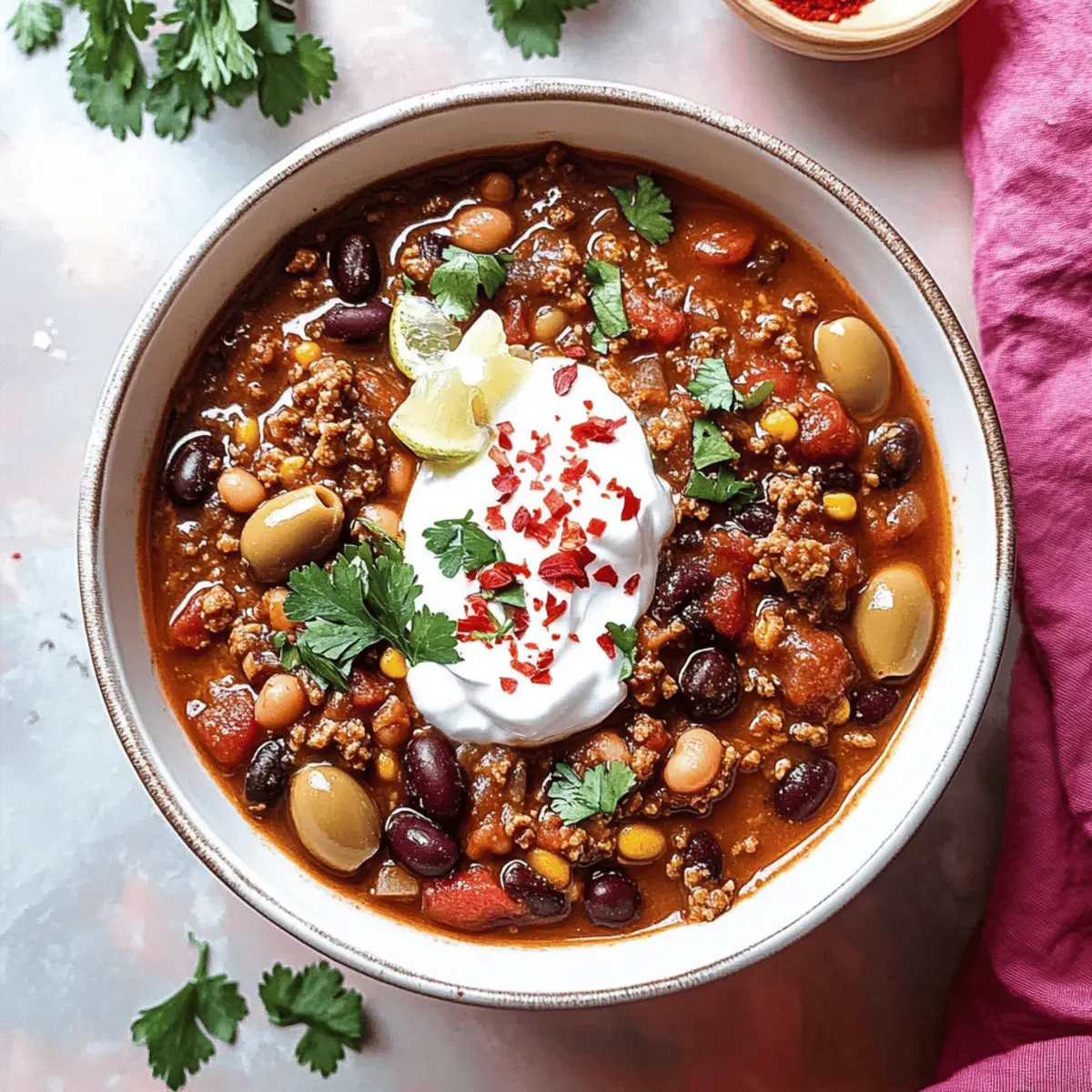 Simple Turkey Chili with a Mediterranean Twist to Savour