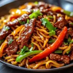 Sticky Beef Noodles