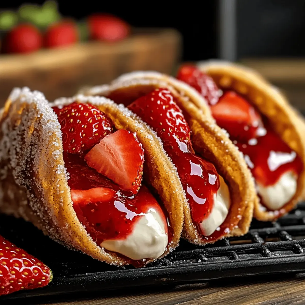 Strawberry Cheesecake Dessert Tacos to Beat the Summer Heat