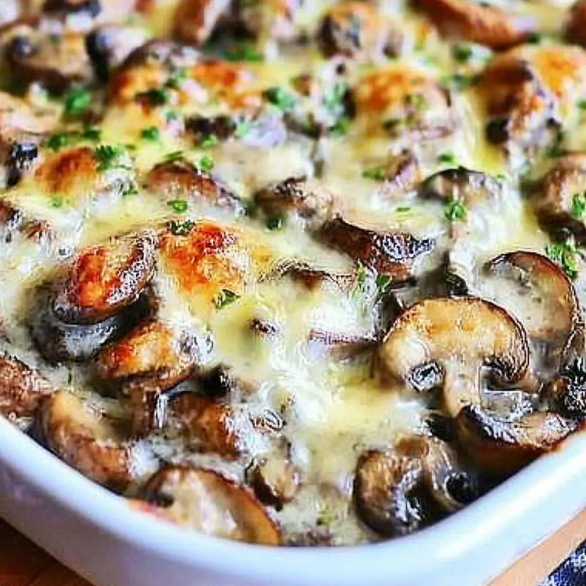 Cheesy Mushroom Casserole That's Keto and Pure Comfort