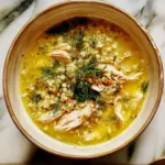 Lemon Chicken Couscous Soup