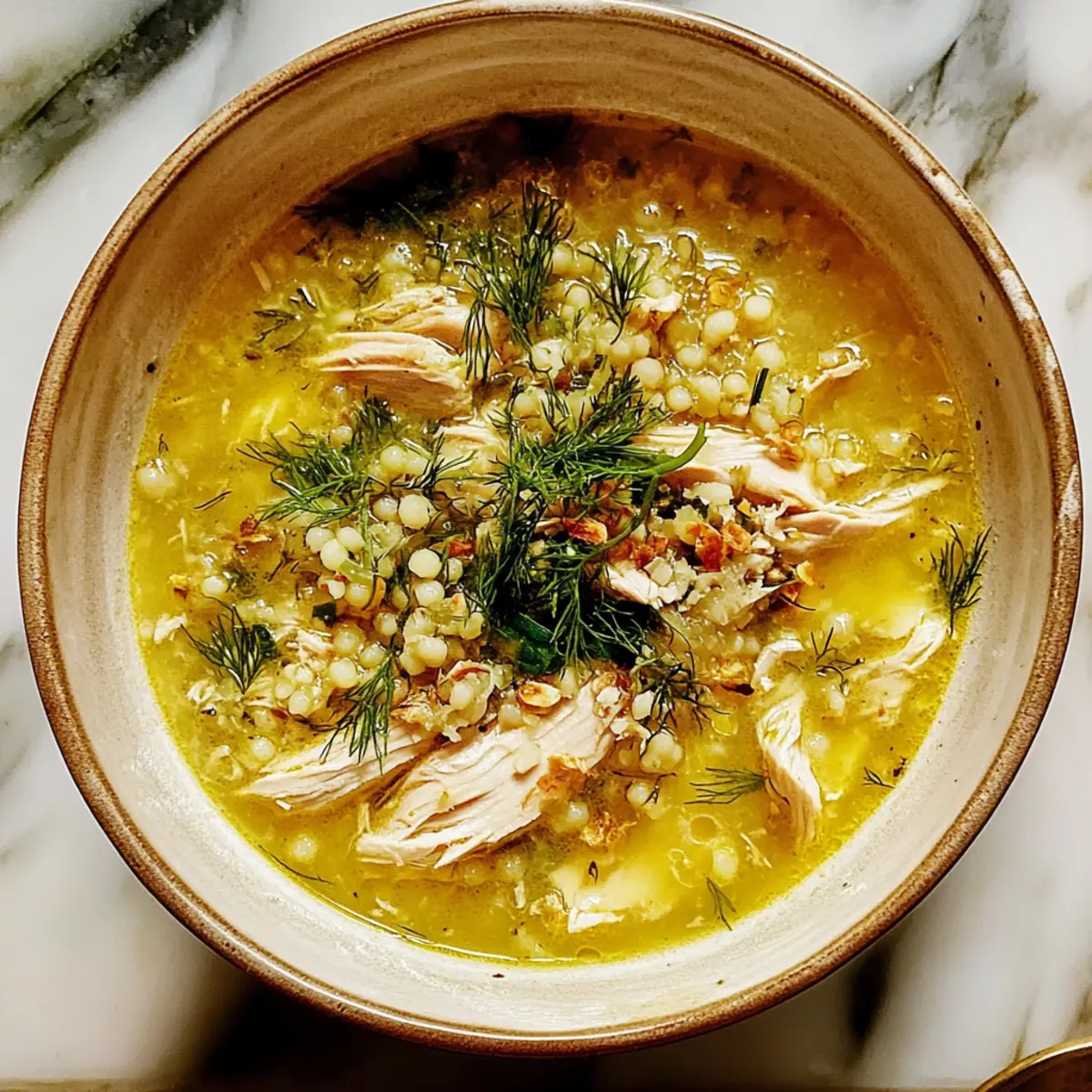 Comforting Lemon Chicken Couscous Soup for Cozy Days