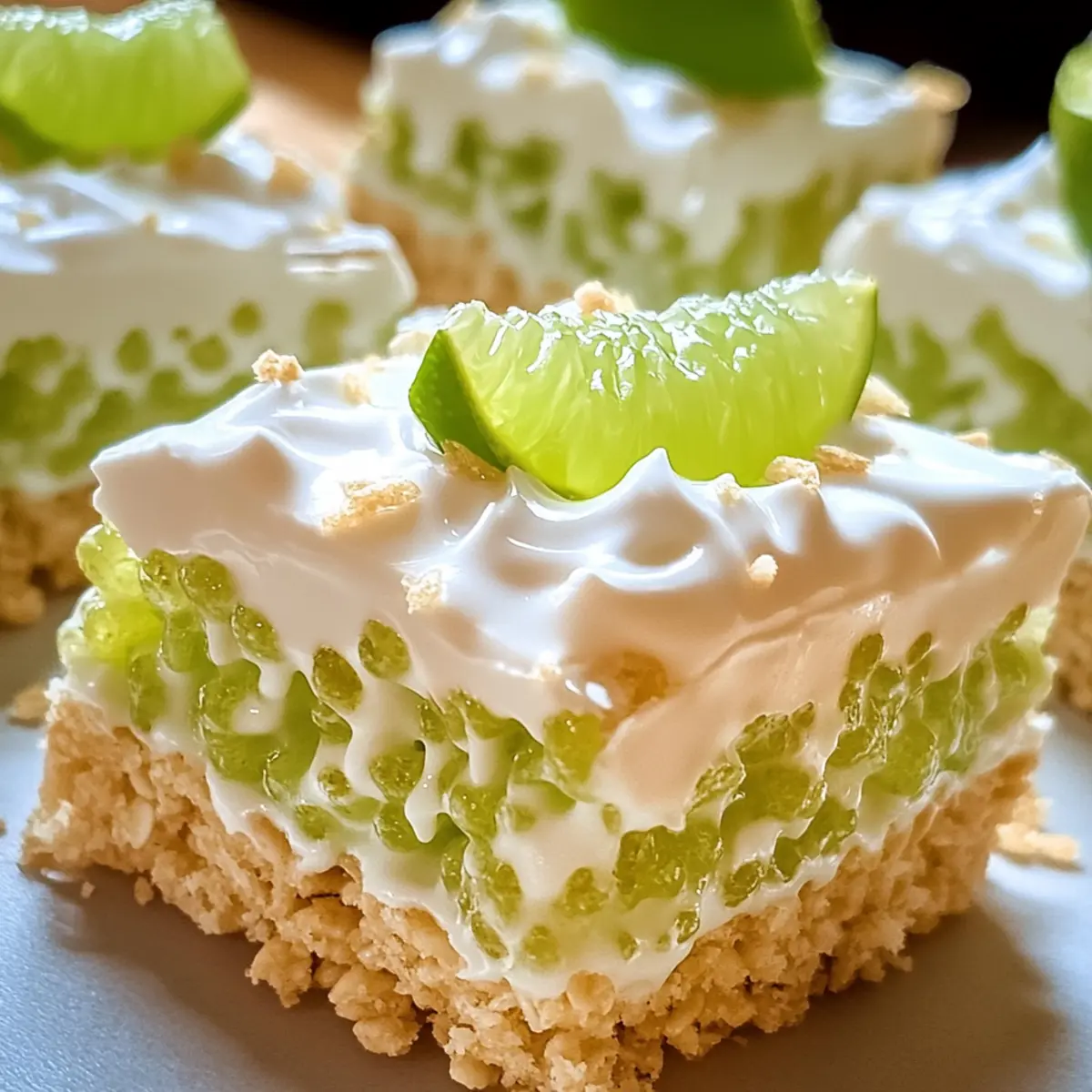 Delicious Key Lime Pie Rice Krispie Treats for Summer Fun