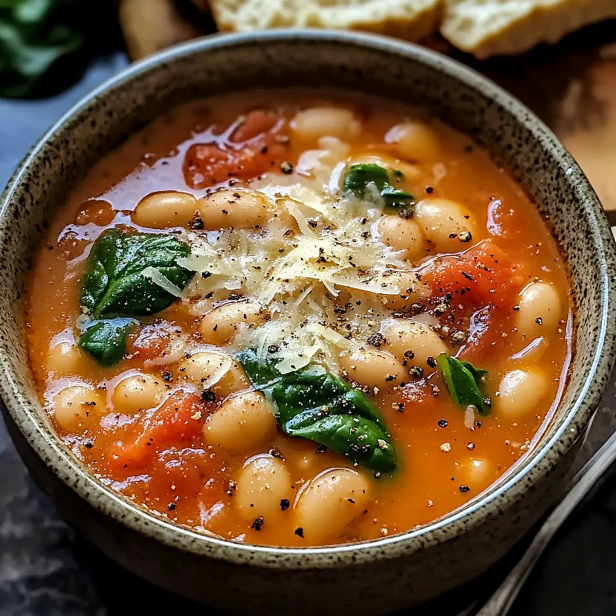Creamy Parmesan Tomato Cannellini Bean Soup for Cozy Nights