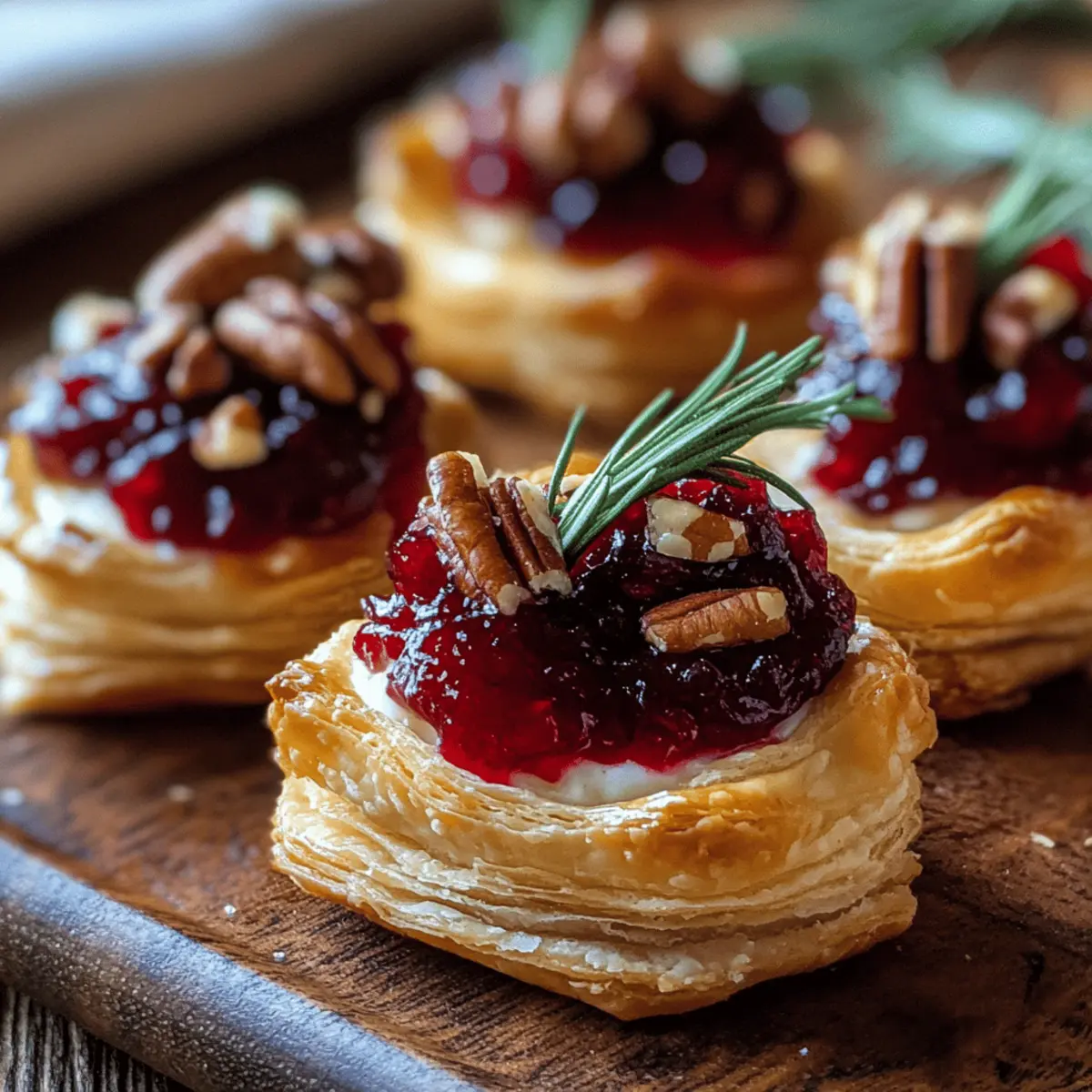 Baked Cranberry Brie Bites: Effortless Festive Flavor Delights