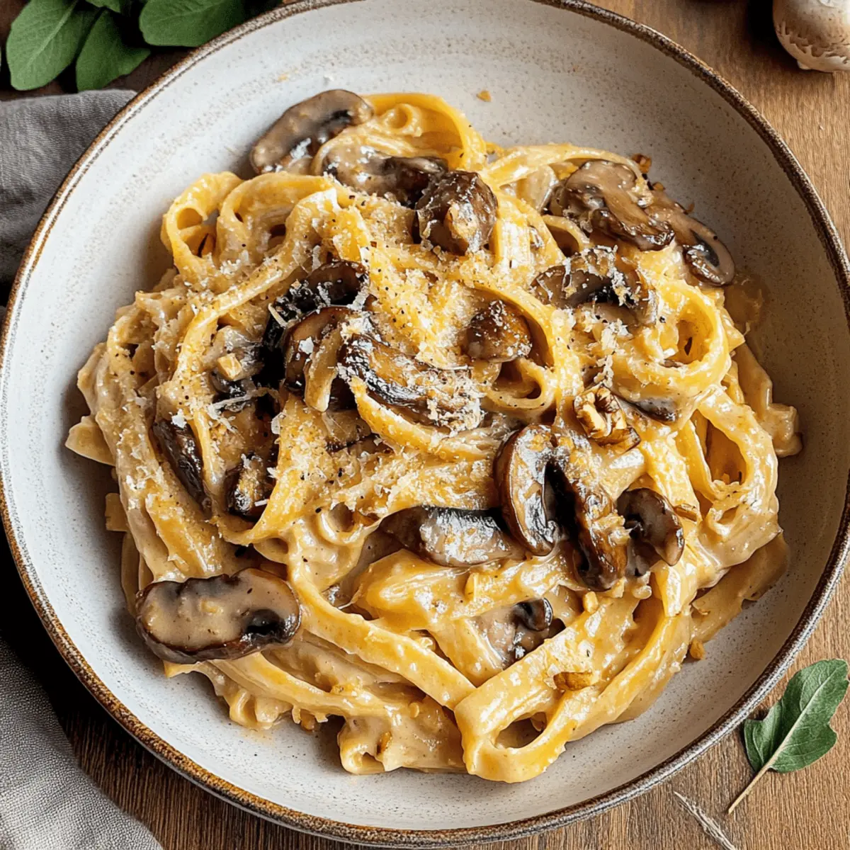 Heavenly Caramelized Leek and Mushroom Gruyere Pasta Delight