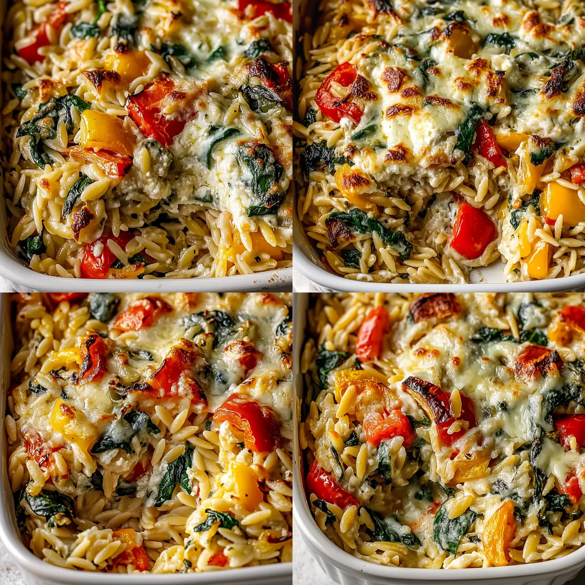 Cheesy Baked Orzo with Vegetables for Cozy Weeknight Dinners