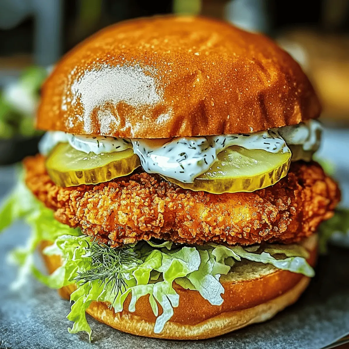 Crispy Dill Chicken Sandwich: A Zesty, Crunchy Delight