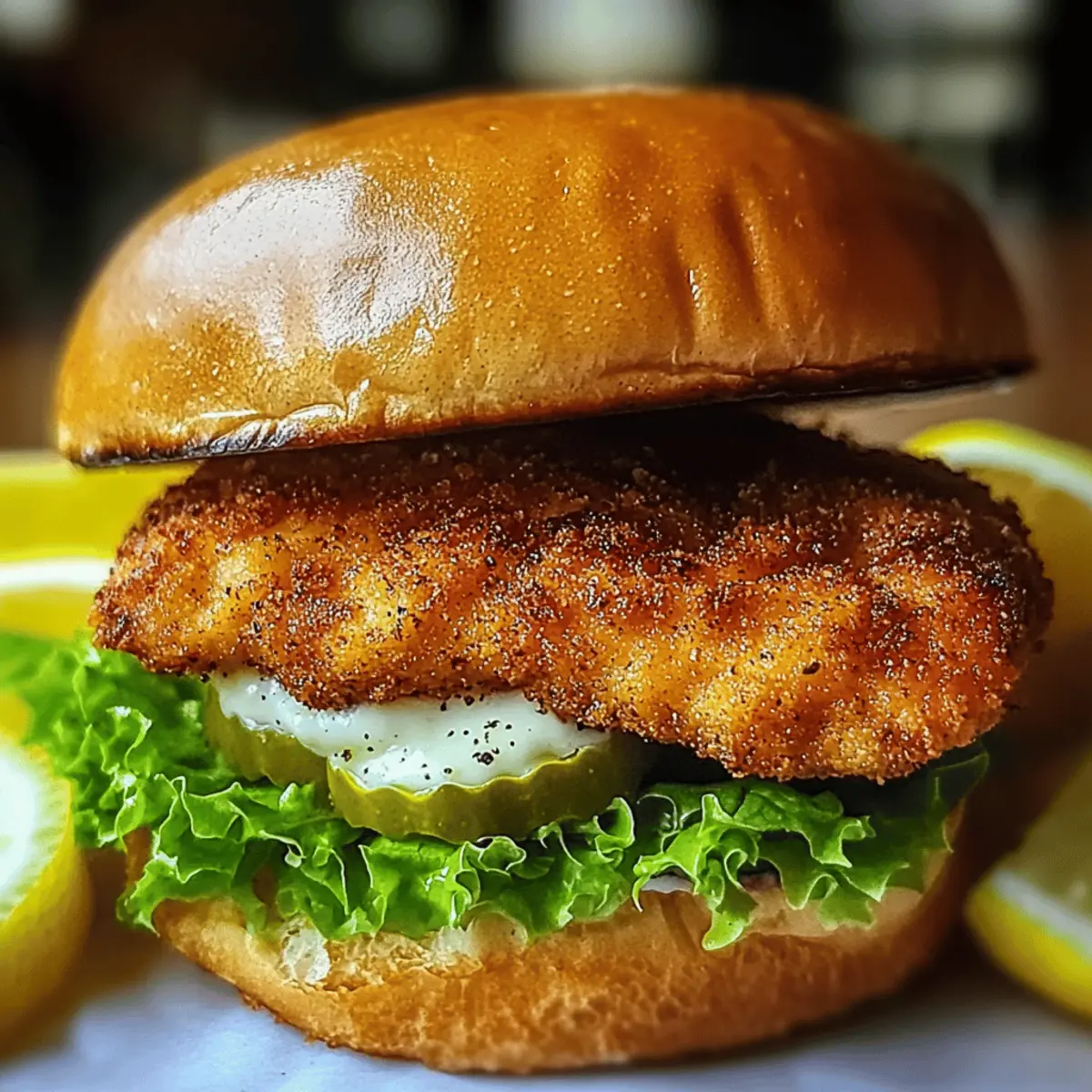 Crispy Lemon Pepper Chicken Sandwich for a Flavorful Feast