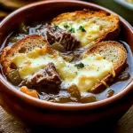 French Onion Short Rib Soup with Gruyère Toast