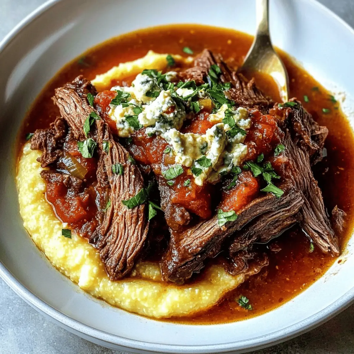 Italian Pot Roast: Comforting Stracotto with Creamy Polenta