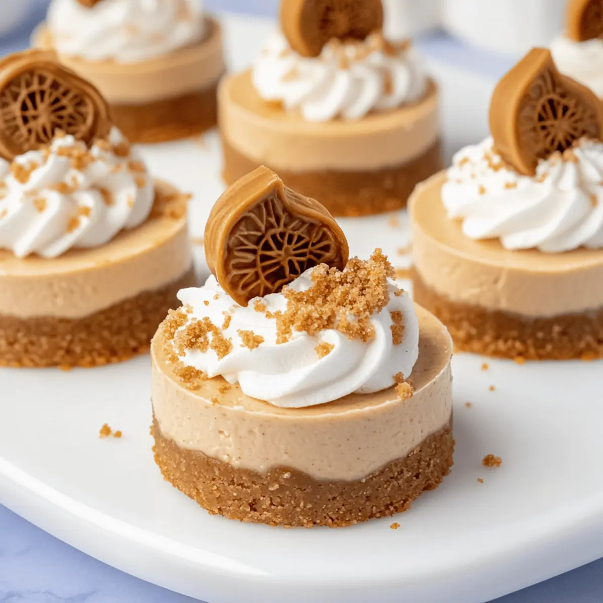 Mini Biscoff Cheesecakes: Irresistibly Creamy No-Bake Treats