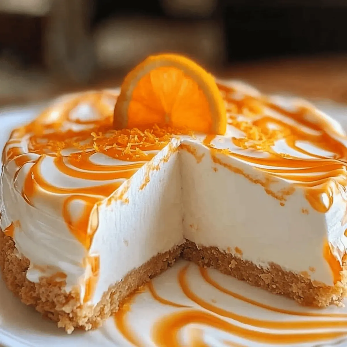 No-Bake Orange Creamsicle Cheesecake You Can’t Resist