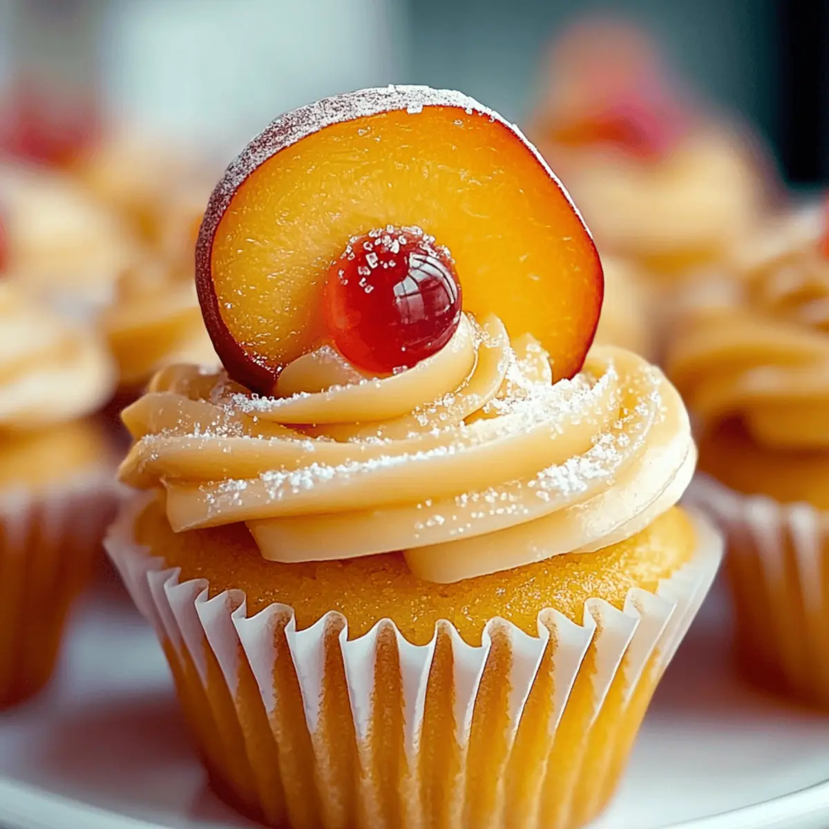 Peach Bellini Cupcakes for a Sparkling Celebration Delight