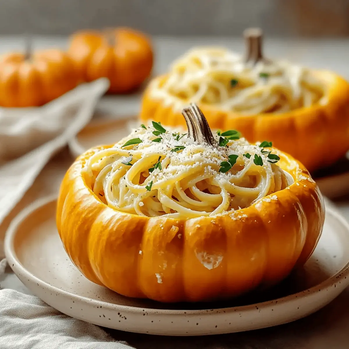 Pumpkin Alfredo Pasta Cauldrons: Cozy Fall Comfort Food