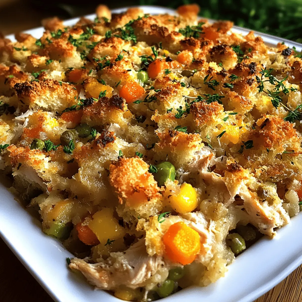 Comforting Rotisserie Chicken Stuffing Casserole for Busy Nights