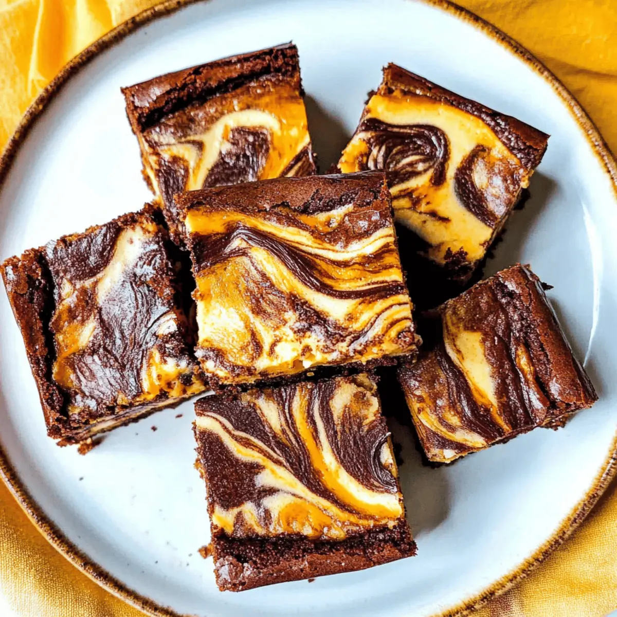 Decadent Swirled Pumpkin Cheesecake Brownies for Fall Bliss