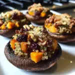 Autumn Harvest Stuffed Portobello Mushrooms
