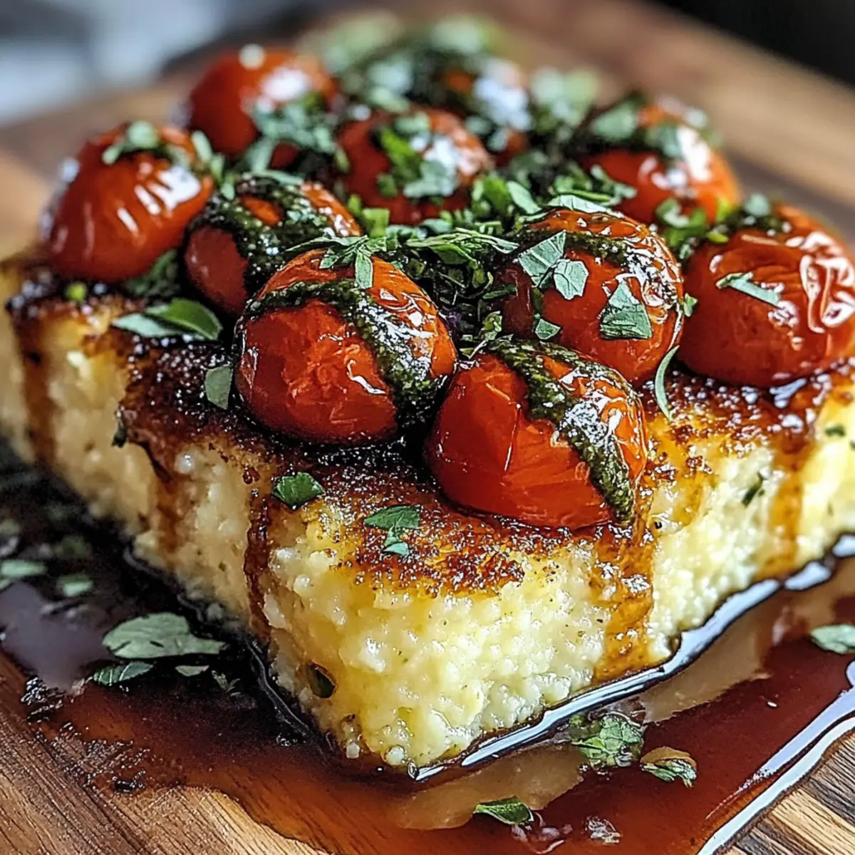 Herbed Polenta & Roasted Tomato Bake: A Cozy Weeknight Delight