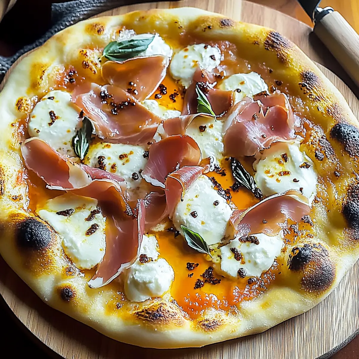 Irresistible White Pizza with Prosciutto & Hot Honey Bliss