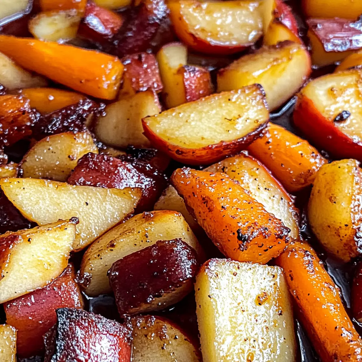 Maple Dijon Roasted Apples & Carrots: Sweet & Savory Bliss