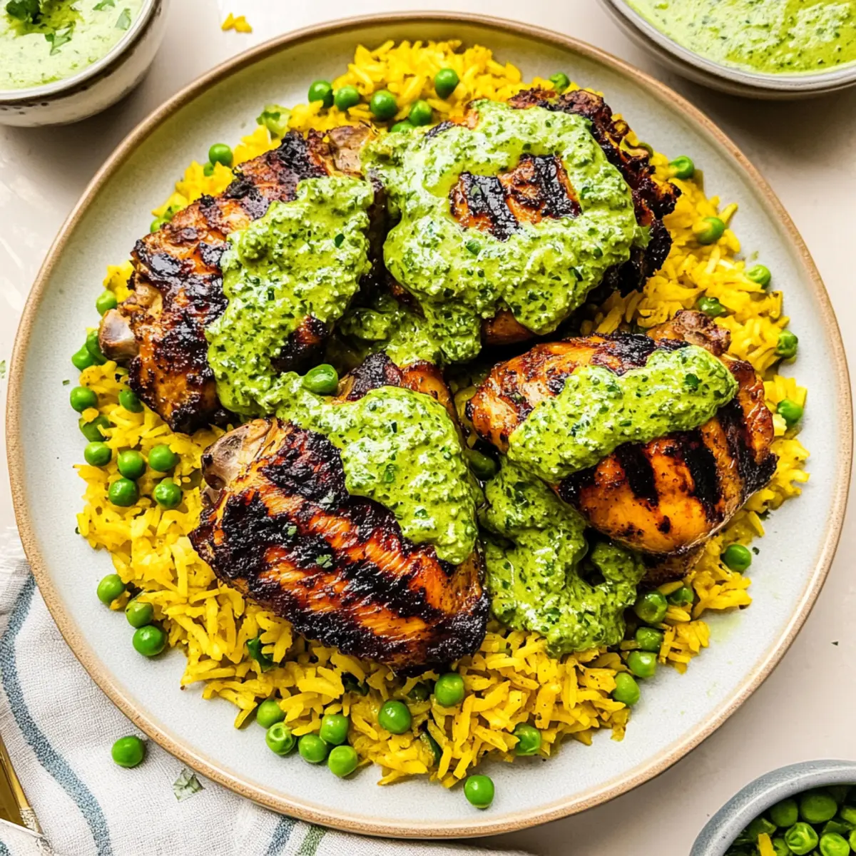 Peruvian Chicken & Rice with Green Sauce: A Flavorful Feast