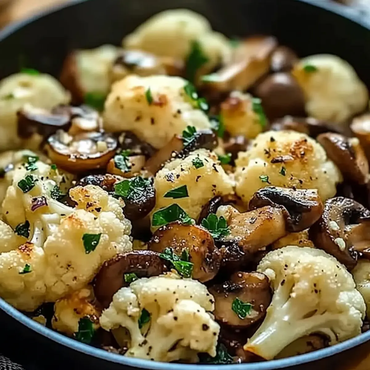 Garlic Cauliflower Mushroom Skillet: A Quick, Healthy Dish