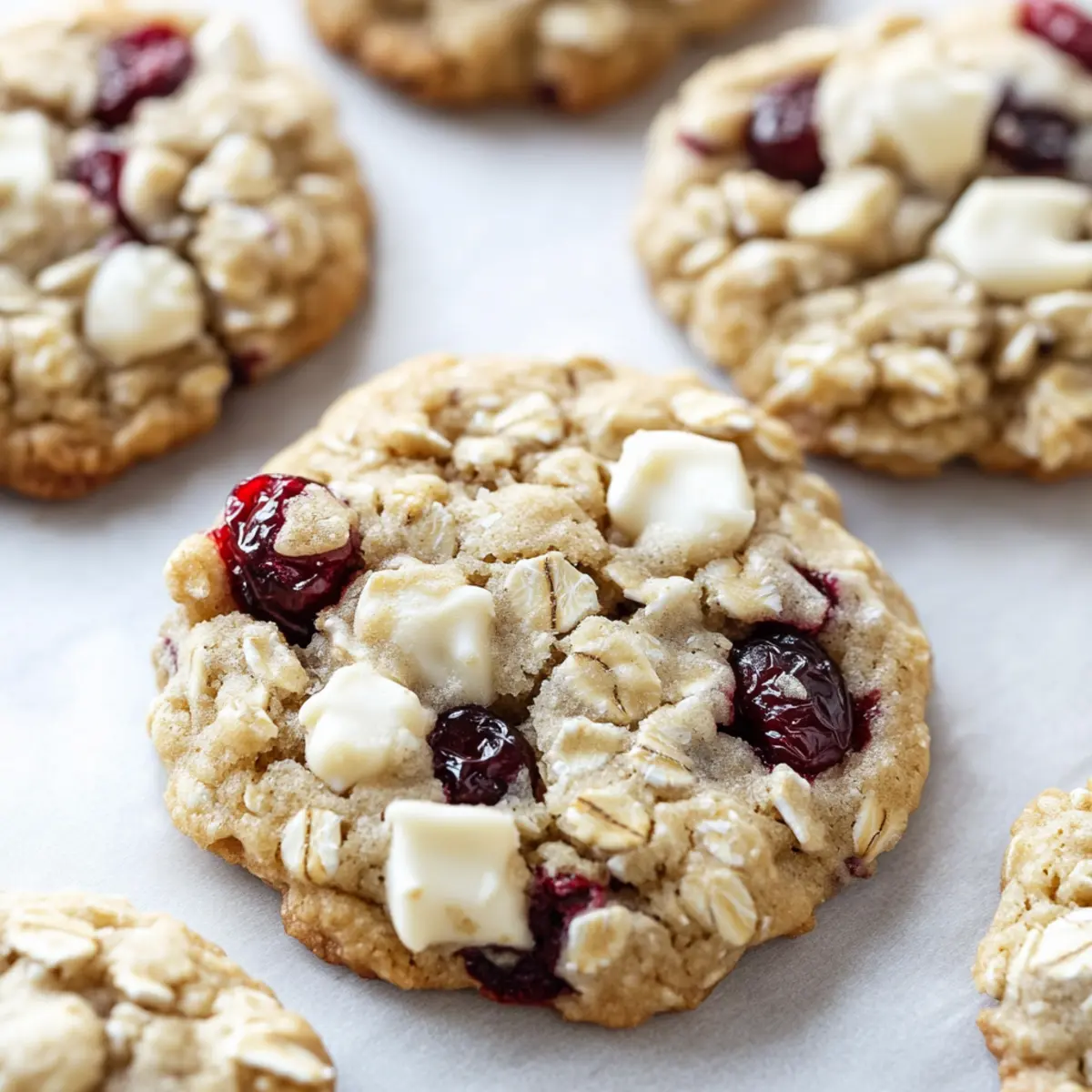 Cranberry White Chocolate Oatmeal Cookies for Festive Moods