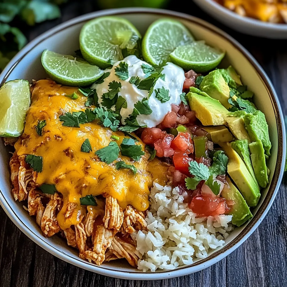 Savor the Comfort of Homemade Chicken Enchilada Bowls