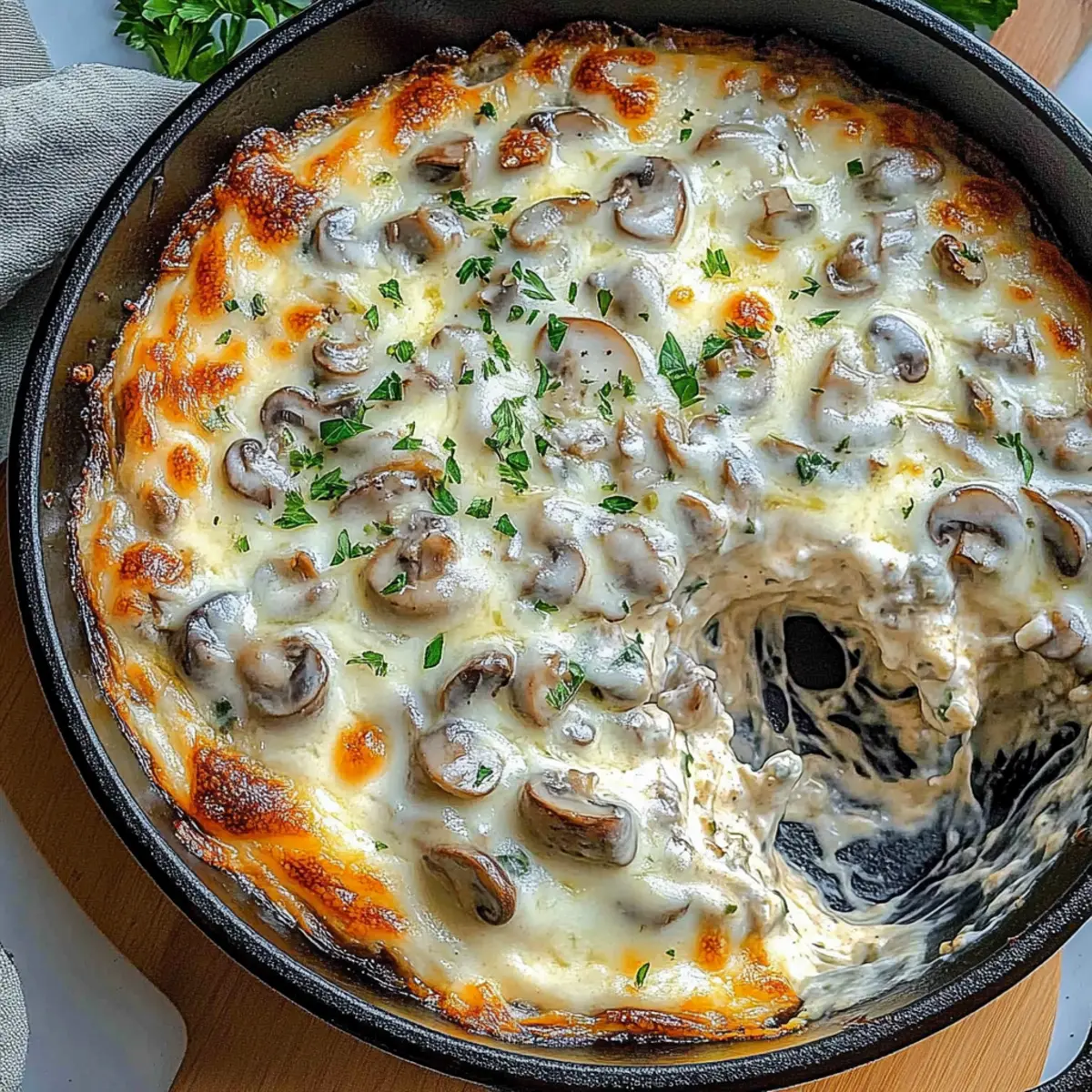 Creamy Stuffed Mushroom Dip: A Game Day Favorite!