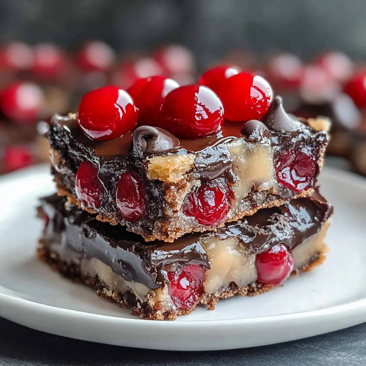 Indulge in Chocolate Covered Cherry Magic Bars Today